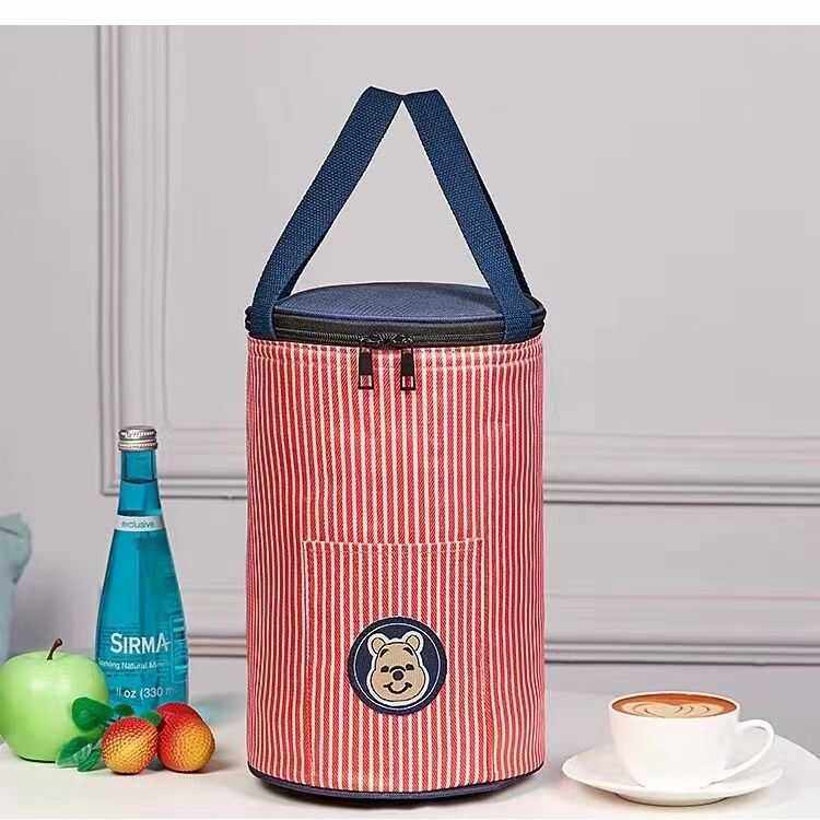 圆形保温饭盒袋卡通铝箔便当包加厚大容量学生大号手提保温桶袋子,淘宝优惠券,粉丝福利购,淘宝优惠卷