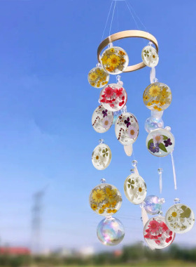 兰因璧月硅胶夜灯DIY干花风铃