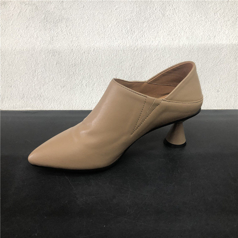 工厂新款撤柜真皮女鞋尖头高跟牛皮气质韩版潮流低帮春款女单鞋潮,淘宝优惠券,粉丝福利购,淘宝优惠卷