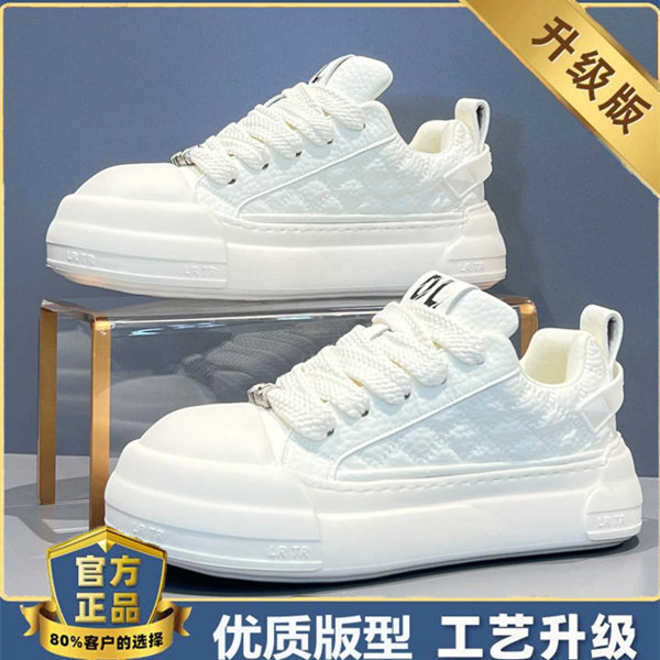 欧洲站男鞋2026春季新款小白鞋舒适面包鞋厚底增高板鞋时尚休闲鞋,淘宝优惠券,粉丝福利购,淘宝优惠卷