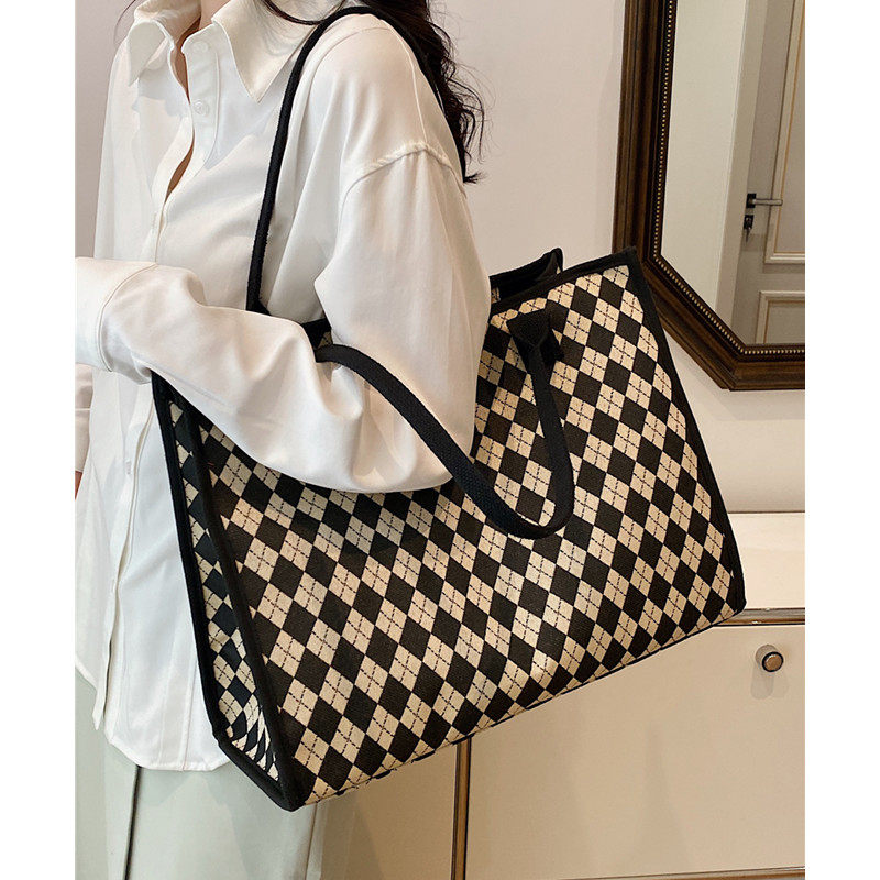 高级感大容量包包女新款帆布妈咪布袋今年流行单肩手提通勤托特包,淘宝优惠券,粉丝福利购,淘宝优惠卷