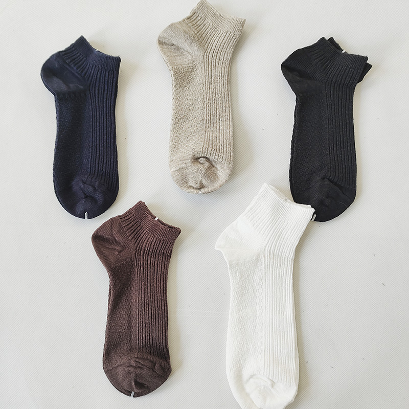 早春新款男女短筒大麻袜防臭夏季透气简约潮流运动干爽短筒袜