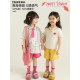 Youyou Girls Suit Summer Candy Color POLO Collar T-Shirt Contrast Color Checkered Shirt Loose Casual Shorts