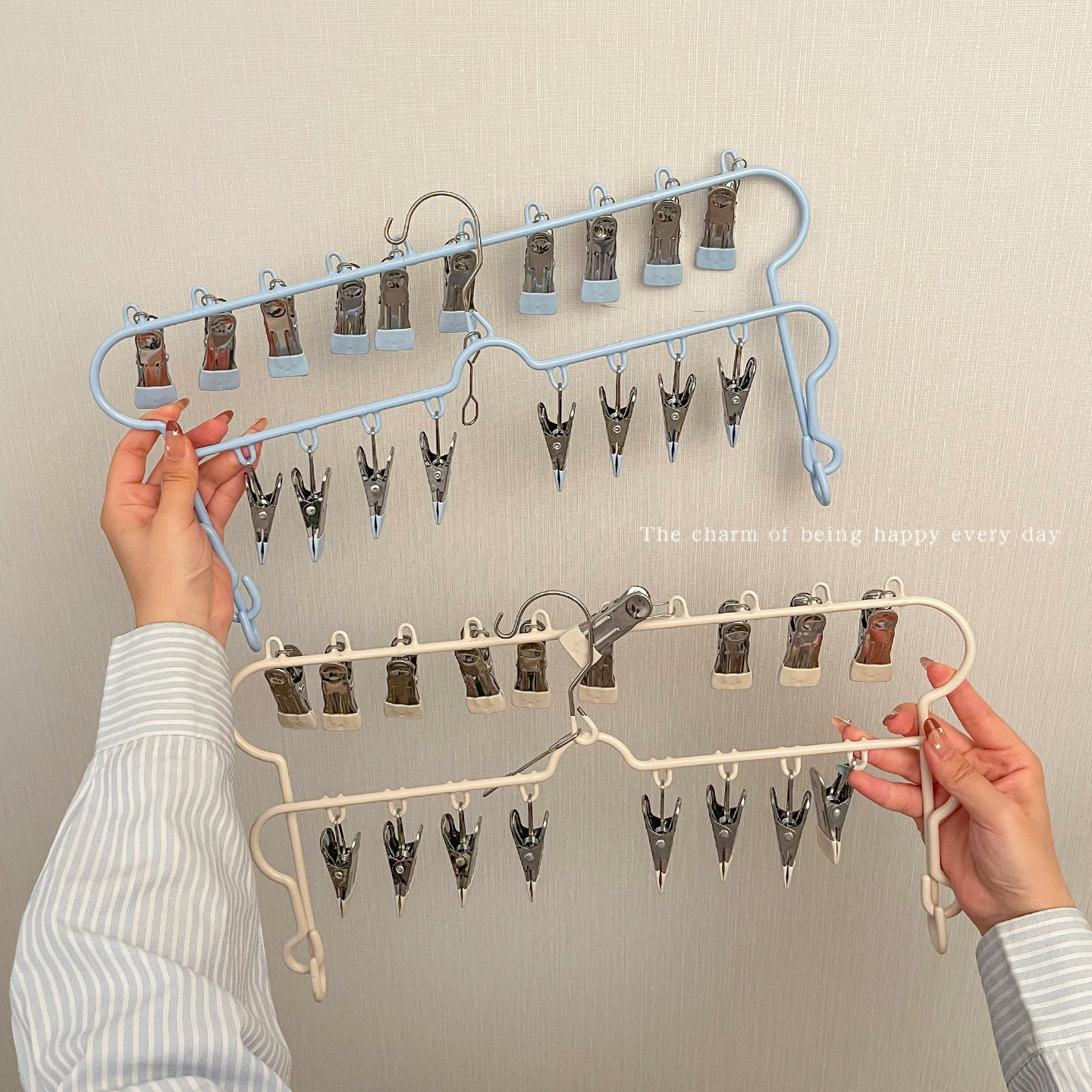 宝宝裤架多夹子裤子收纳神器婴儿专用衣架儿童衣柜防滑裤夹晾晒架,淘宝优惠券,粉丝福利购,淘宝优惠卷