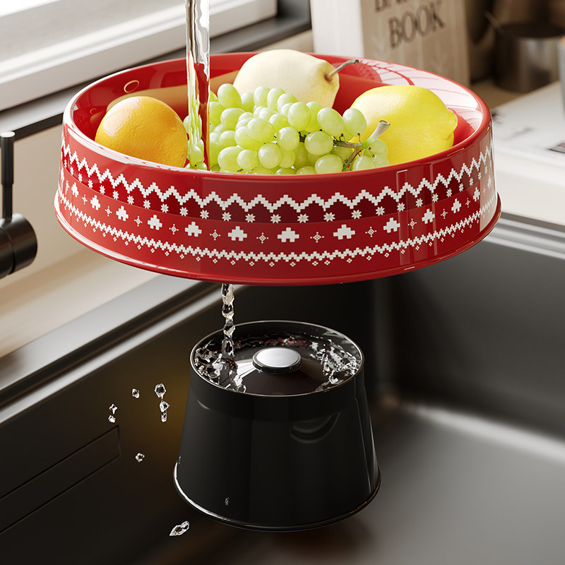 新年水果盘客厅茶几家用沥水高颜值多功能糖果干果盘过年零食盘盒,淘宝优惠券,粉丝福利购,淘宝优惠卷