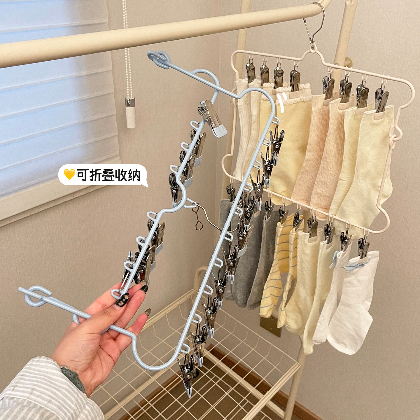 宝宝裤架多夹子裤子收纳神器婴儿专用衣架儿童衣柜防滑裤夹晾晒架,淘宝优惠券,粉丝福利购,淘宝优惠卷