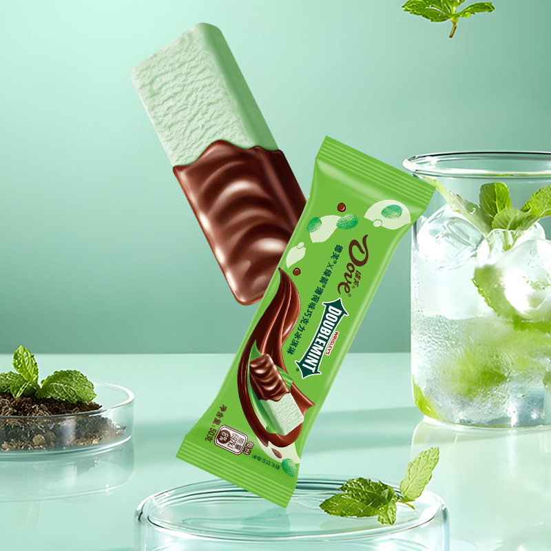 5支 绿箭薄荷巧克力冰淇淋50g德芙脆皮雪糕冷饮 网红冰激凌冰糕,淘宝优惠券,粉丝福利购,淘宝优惠卷