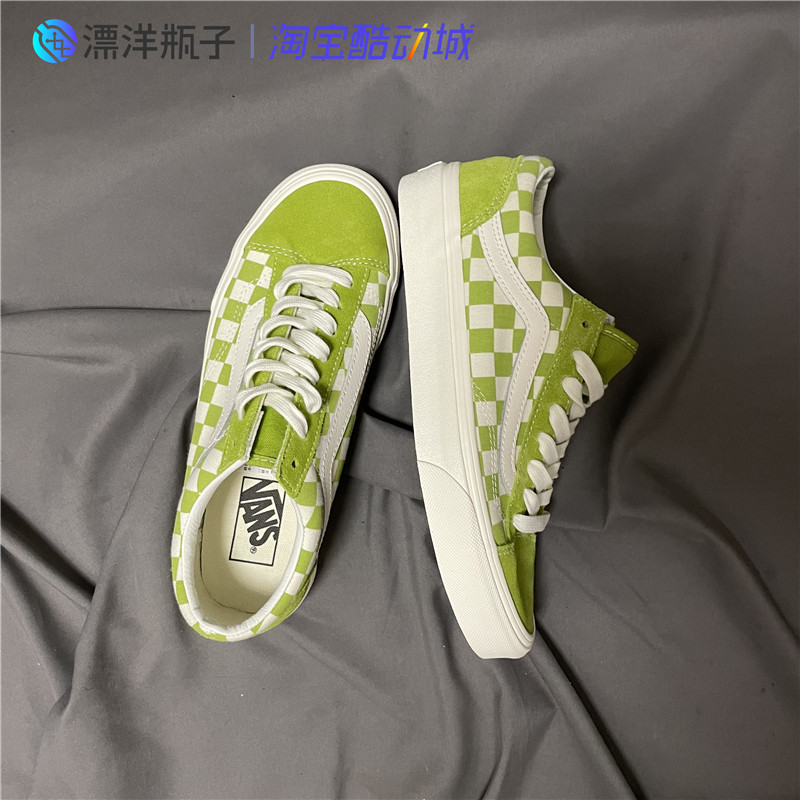 VANS Style 36新款抹茶绿棋盘格男女帆布鞋滑板鞋 VN0A3DZ3986-图2