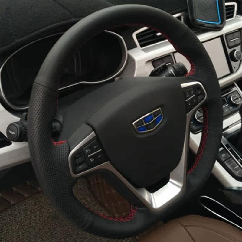 吉利博越方向盘套GL帝豪GS手缝方向盘套把套