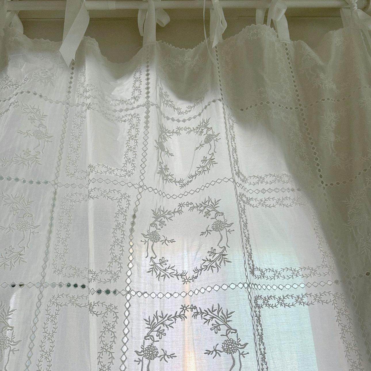 milky garden系带梦幻蕾丝边帘子蝴蝶结复古窗帘布隔断布艺洛丽塔,淘宝优惠券,粉丝福利购,淘宝优惠卷