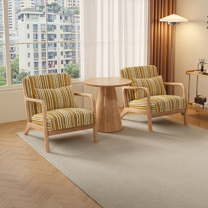 单人沙发椅2025新款民宿沙发椅单椅家用懒人躺椅客厅阳台休闲椅子 - 图1