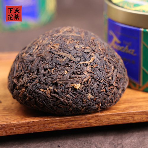 下关沱茶2022年下关蓝标销法沱甘普洱云南沱茶普洱熟茶茶叶100克 - 图2