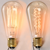 Incandescent Light Bubble Retro Tungsten Wire 60w Watt Edison Bulb E27 Screw Mouth Industrial Bar Coffee Hall Decorative Light Bulb