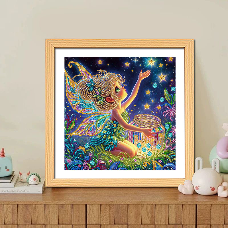 新款ins风公主钻石画卡通儿童手工制作diy益智送孩子礼物简单客厅,淘宝优惠券,粉丝福利购,淘宝优惠卷