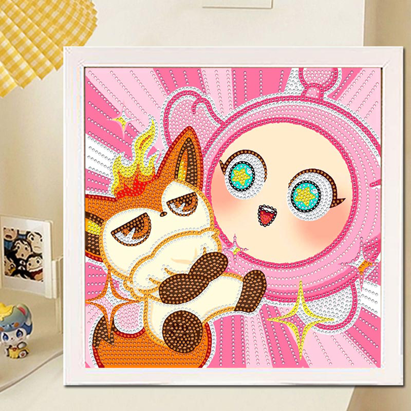 蛋仔派对钻石画卡通学生儿童手工diy送男孩生日礼物客厅相框简单 - 图1