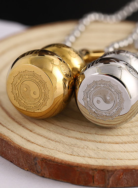 可打开装救心丸葫芦瓶吊坠挂件男