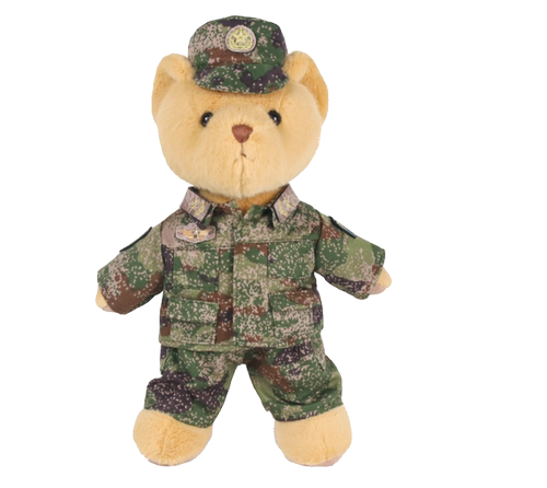 解放军大号公仔小熊毛绒玩具兵哥哥玩偶布娃娃军人熊结婚生日礼物 - 图3