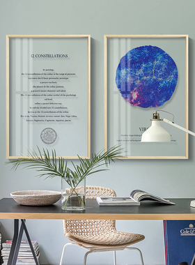 透明客厅书房星空宇宙组合装饰画