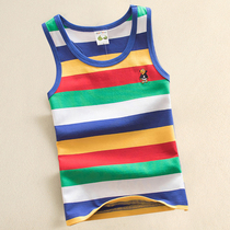 Childrens vest mens pure cotton beaten bottom lingerie boy closets in the spring and autumn vests wearing baby baby protective bellies