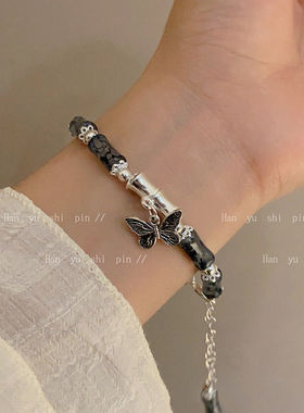 新中式蝴蝶串珠手链ins小众