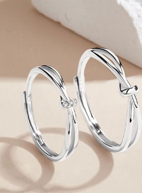 莫比乌斯戒指双生结情侣对戒