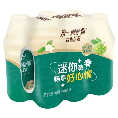 统一阿萨姆白桃观音奶茶300ml*24瓶整箱装迷你小瓶装原味青提茉莉 - 图2