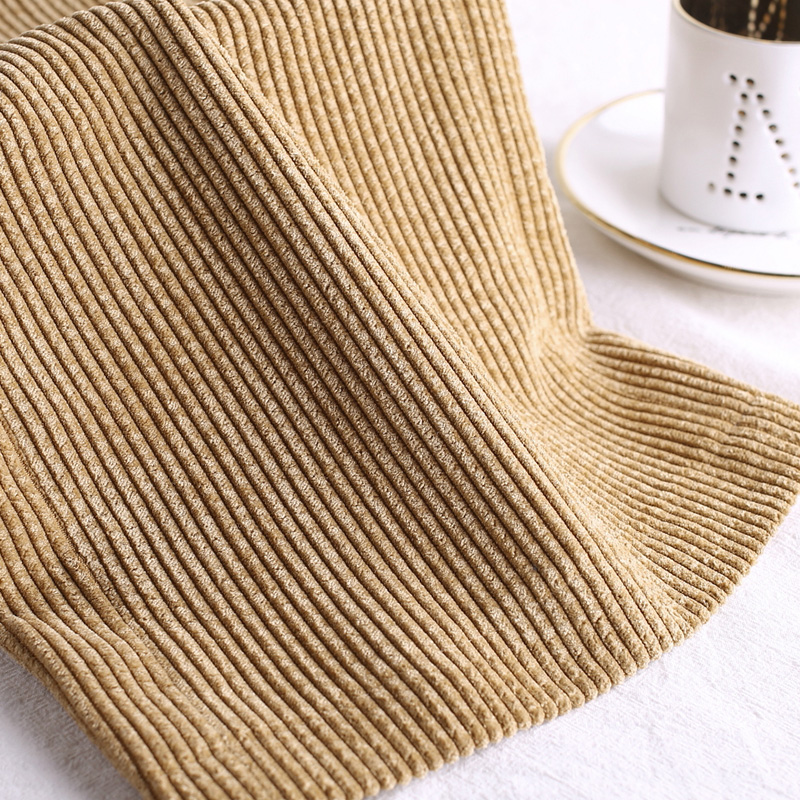 澜懿灯芯绒阔腿裤女秋冬厚款粗条绒直筒裤时尚坠感宽腿裤休闲女裤 - 图3