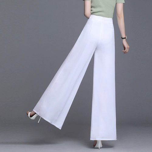 Шифоновые штаны, юбка, стиль бохо, высокая талия, по фигуре