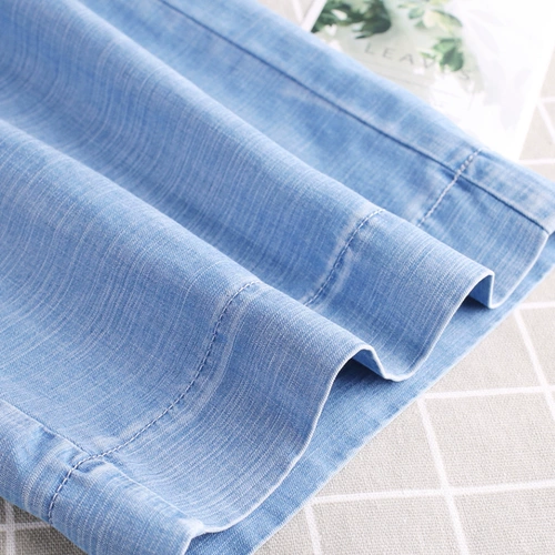 Летние тонкие джинсовые штаны, по фигуре, в корейском стиле