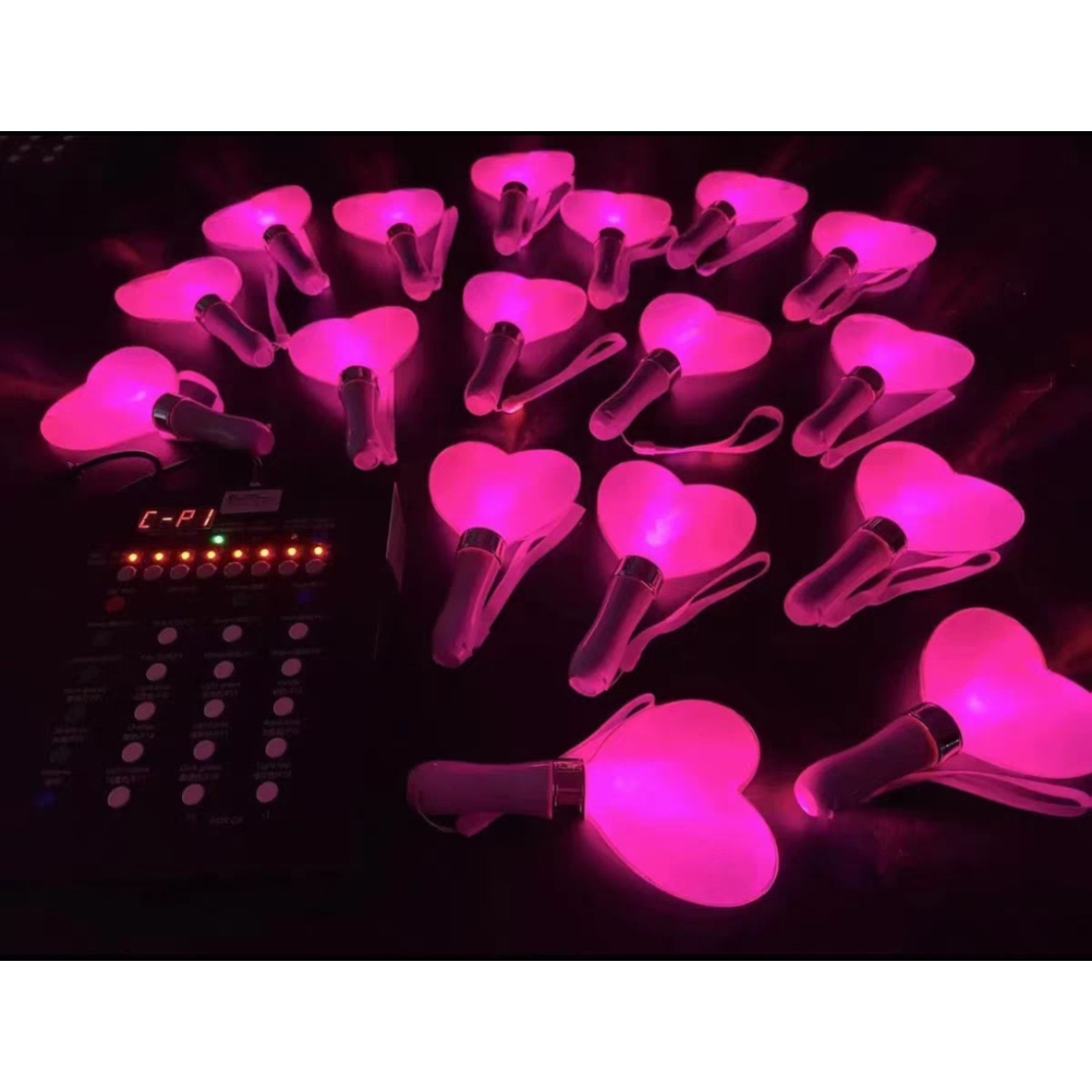 演唱会LED遥控发光棒酒吧年会中控荧光棒高档变色手环定制应援棒 - 图2