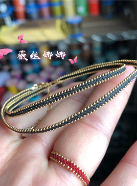 小红绳戒指薇丝娜娜手工蜡线迷你