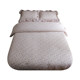 Light crushed flowers, spring and summer pastoral style pure cotton wrinkled yarn 1.5m bed four-piece set lace pillowcase bed sheets and covers