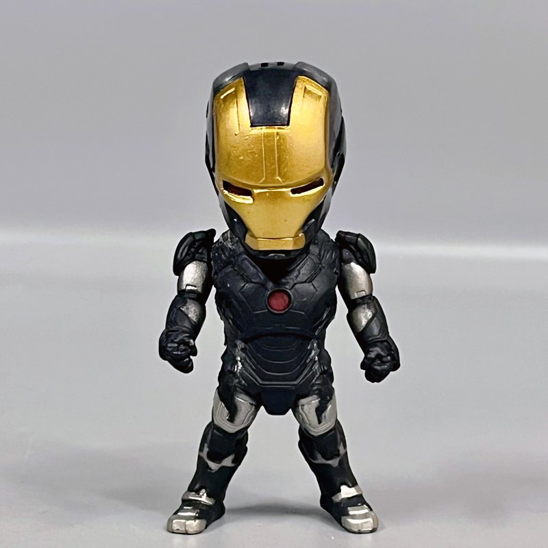 正版散货,漫威Q版可动钢铁侠手办模型汽车摆件复仇者联盟动漫玩具 - 图1