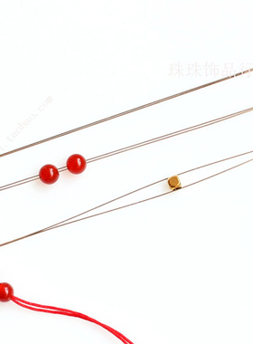 手工穿线加长带钩串珠针