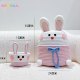 Cute rabbit storage ornaments gift snack grocery basket