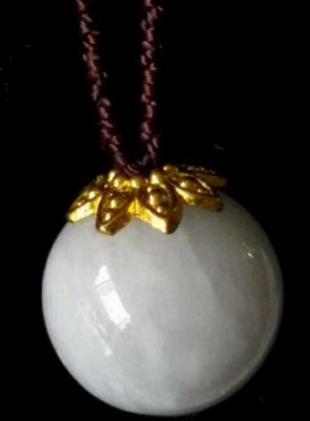 A货翡翠路路通寓意吉祥挂绳