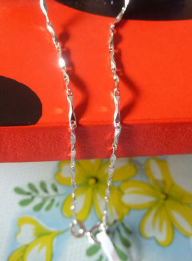 天乙银饰专柜正品 925纯银 品牌 项链 925银细瓜子链