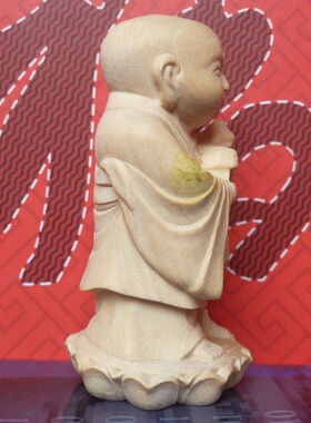 工艺品手把件如意小叶黄杨木雕