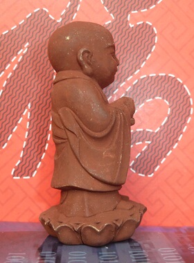 上色工艺品手把件小叶黄杨木雕