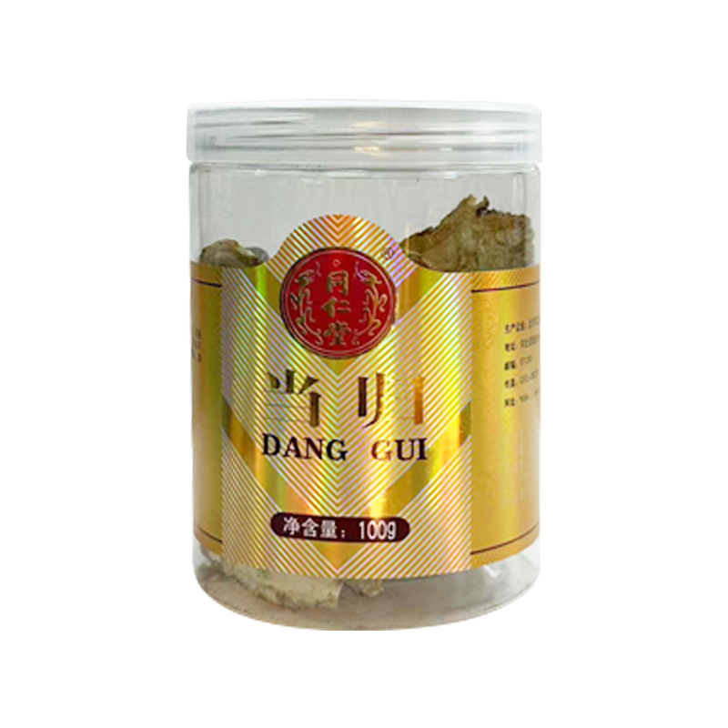 北京同仁堂当归100g/瓶可搭党参黄芪煲汤泡茶中药材饮片正品官方 - 图0