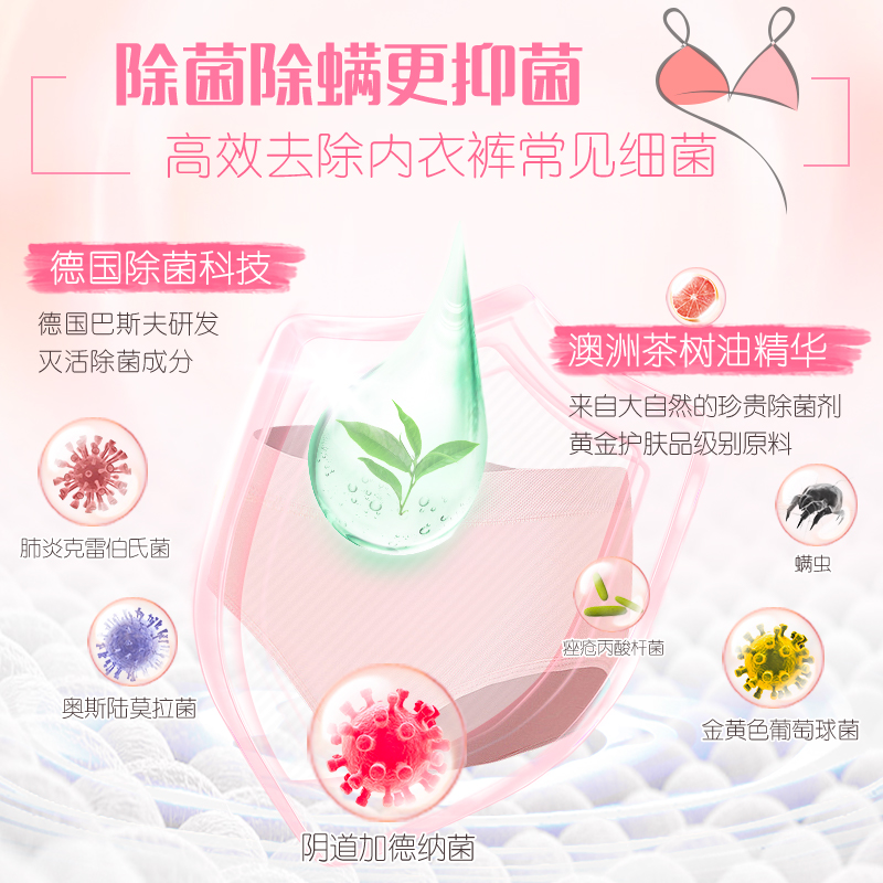 【百亿】立白内衣裤清洗液内衣洗衣液除菌抑菌留香250g - 图3