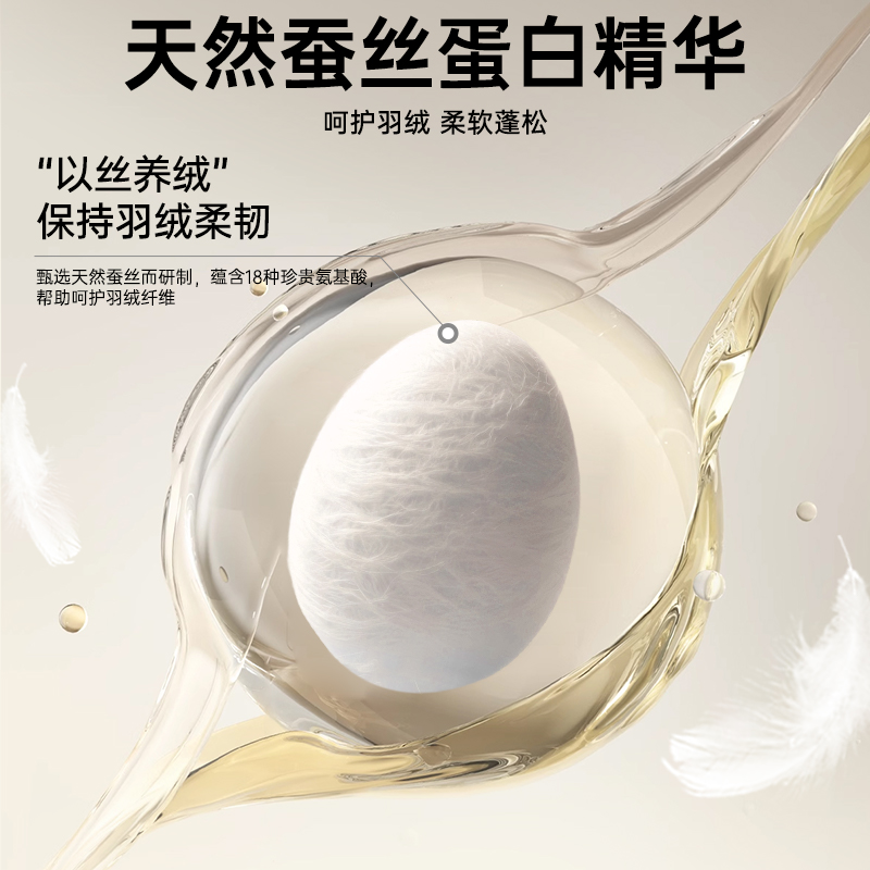 【淘秒】立白小白白羽绒服专用洗衣液去污不伤衣除菌除螨呵护羽绒 - 图2