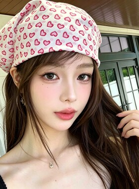 时髦个性春夏星星高级感头巾