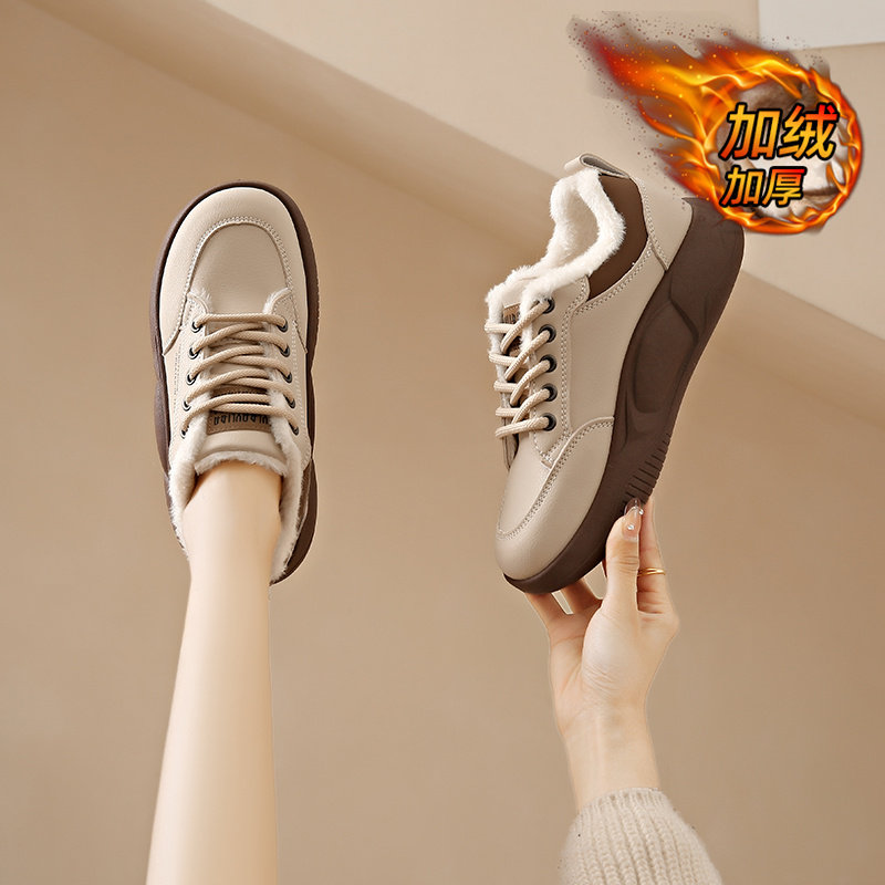 运动鞋女冬季加绒保暖棉鞋2025新款防水防滑小码34厚底孕妇休闲鞋,淘宝优惠券,粉丝福利购,淘宝优惠卷
