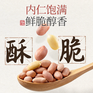 三只松鼠龙岩花生400g袋装蒜香大颗干果仁炒货下酒菜休闲解馋零食