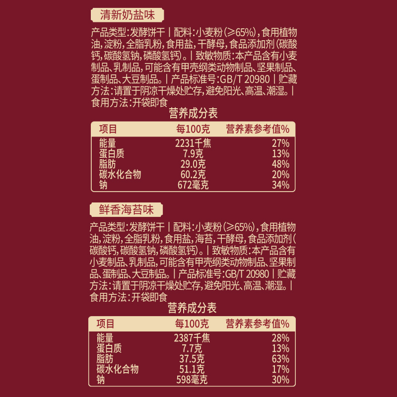 【三只松鼠蘇打餅干高端禮盒800g】零食禮包禮盒新年貨節日禮物_三只松鼠旗艦店_零食/堅果/特產