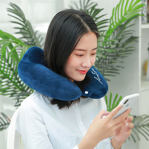 u型枕头护颈枕旅行便携办公室午睡护脖子颈椎枕飞机u形枕午睡靠枕 - 图1