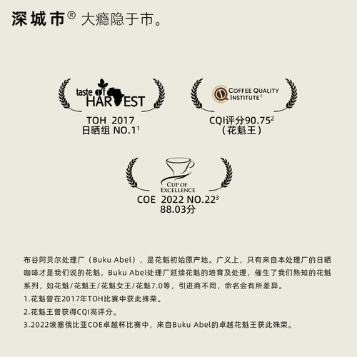 深城市花魁8.0挂耳咖啡埃塞俄比亚古吉精品手冲纯黑咖啡粉10杯 - 图2