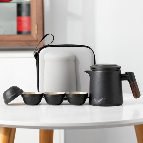 便携式旅行茶具户外随身功夫泡茶壶茶杯小套装简易露营快客杯出差 - 图3