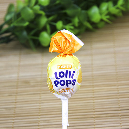 俄罗斯进口乌克兰如胜棒棒糖 多种水果奶昔混合味 儿童零食1000g - 图0